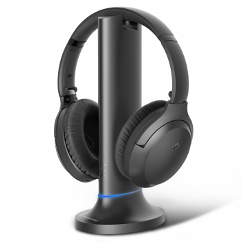 Avantree - Opera - Long Range Bluetooth 5.0 Headphone for TV, with Transmitter/Charging Dock, Low Latency & Sound Enhanced