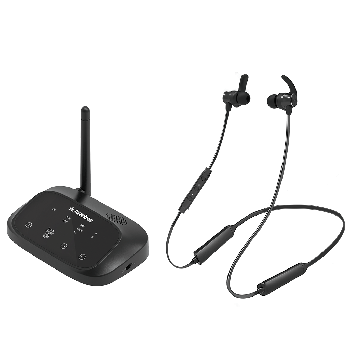 HT5006 Wireless Headphone & Transmitter Set for TV Watching, Low Audio Delay