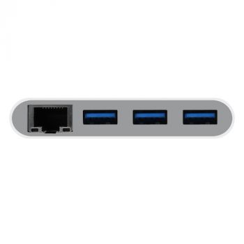 USB-C to USB-A hub + Ethernet adapter