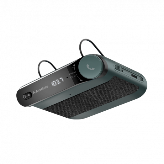 Avantree - Roadtrip - Bluetooth Car Speakerphone with FM Transmitter, 6W  Speakers, Auto On-Off, Multipoint